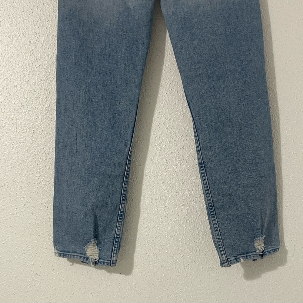 MOTHER SUPERIOR The Tomcat Ripped Crop Straight Leg Jeans 25 - Picture 8 of 16